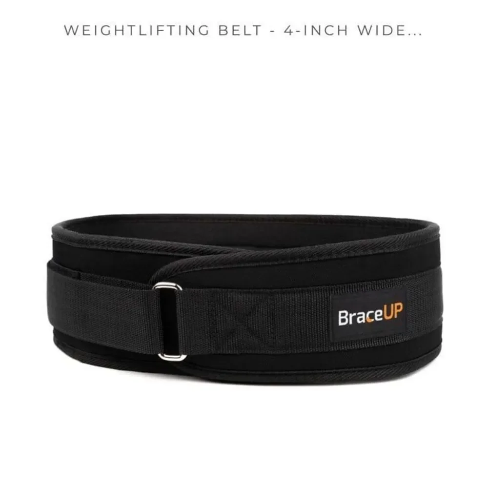 Braceup Powerlifting Belt Black Medium‎ B682
